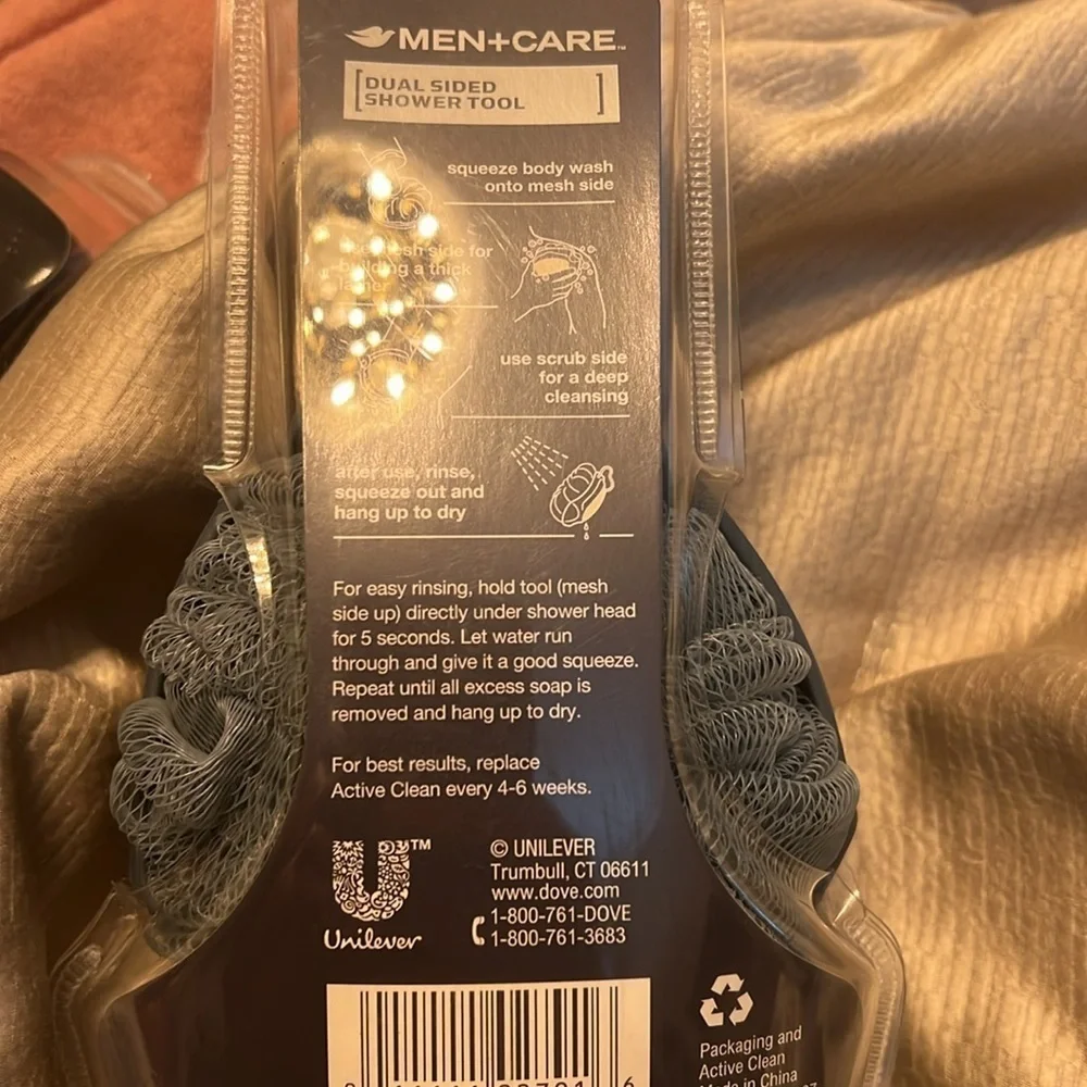AXE Detailer 2-Sided Shower Tool Loofah Sponge Scrubber for Men